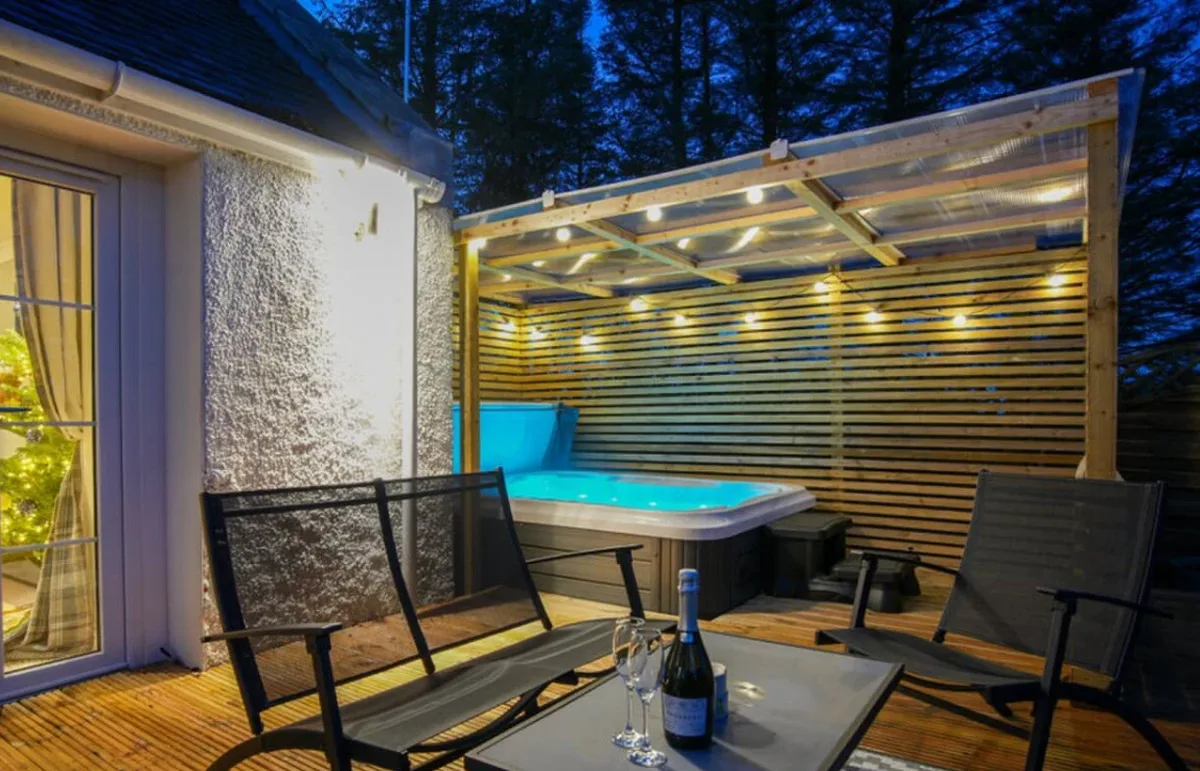 Hot tub at a Travel Fox holiday property