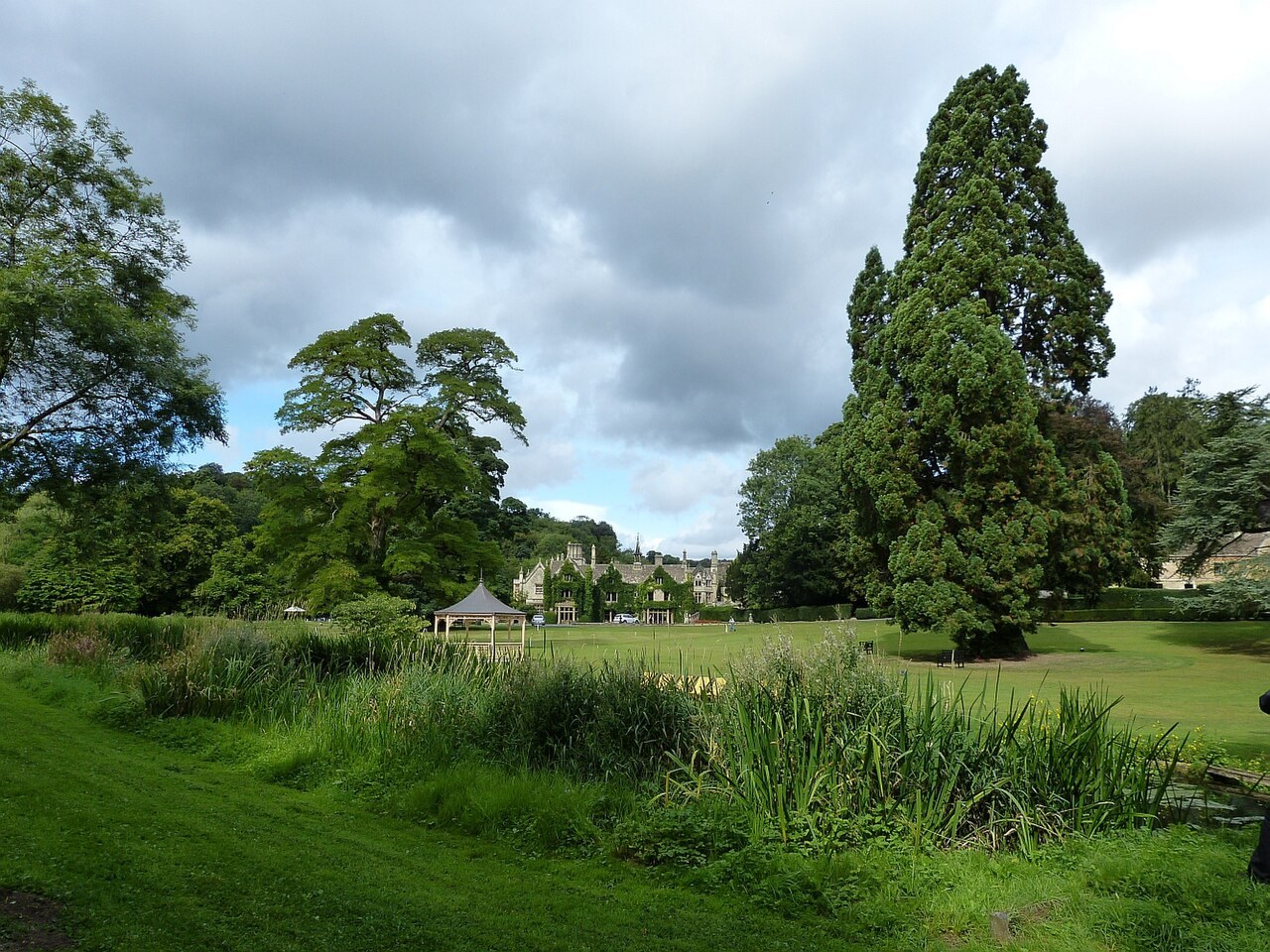 The Manor House and its grounds in Castle Combe
