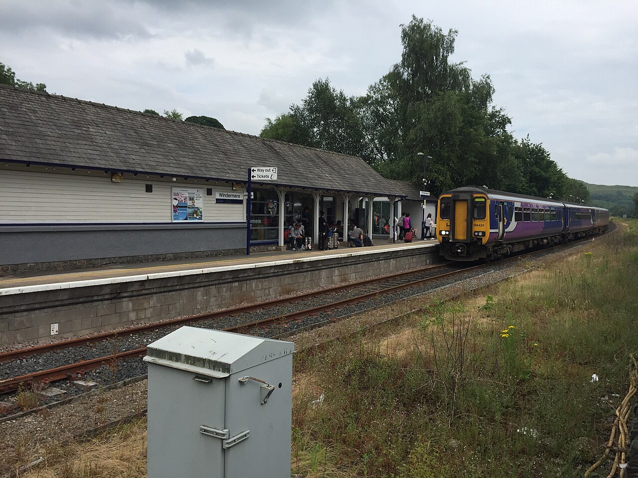 Windermere railway station in Windermere