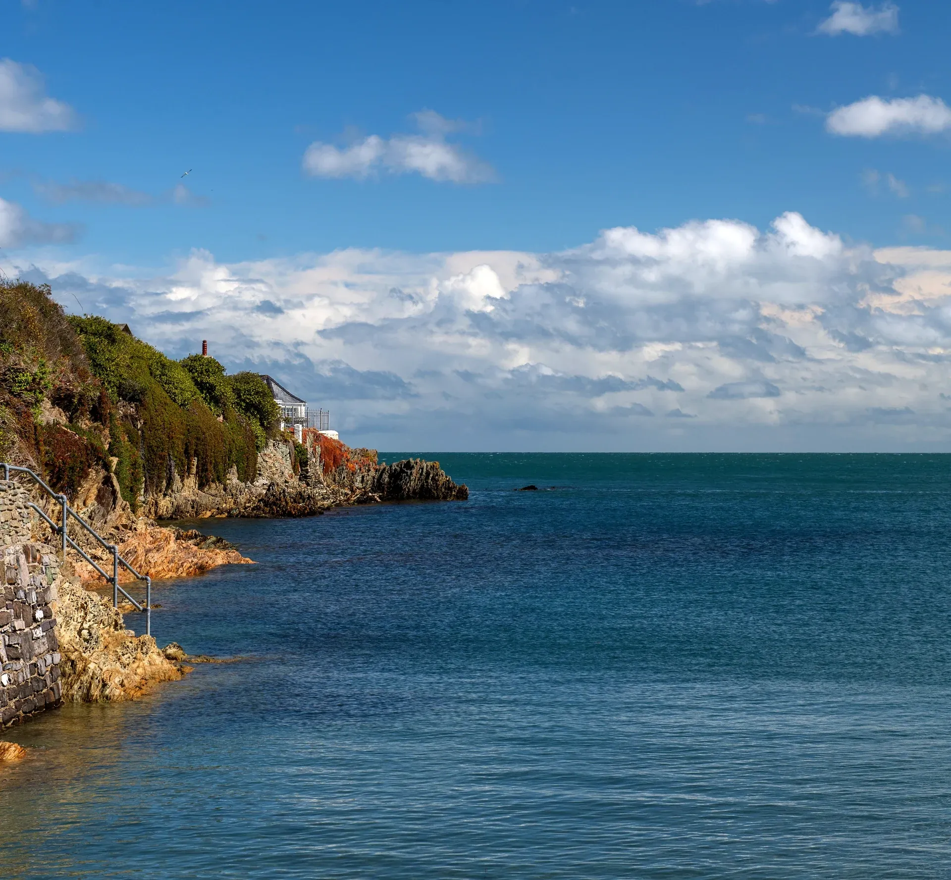 Dramatic Anglesey coastline at The Anchorage, Bull Bay